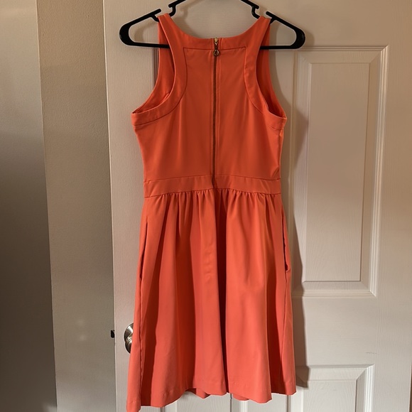 Cynthia Rowley spandex dress in peach, size medium. With pockets!! - Picture 4 of 6